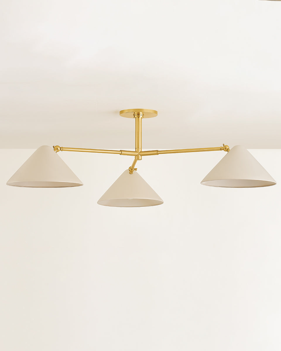 Oswald Semi Flush light off