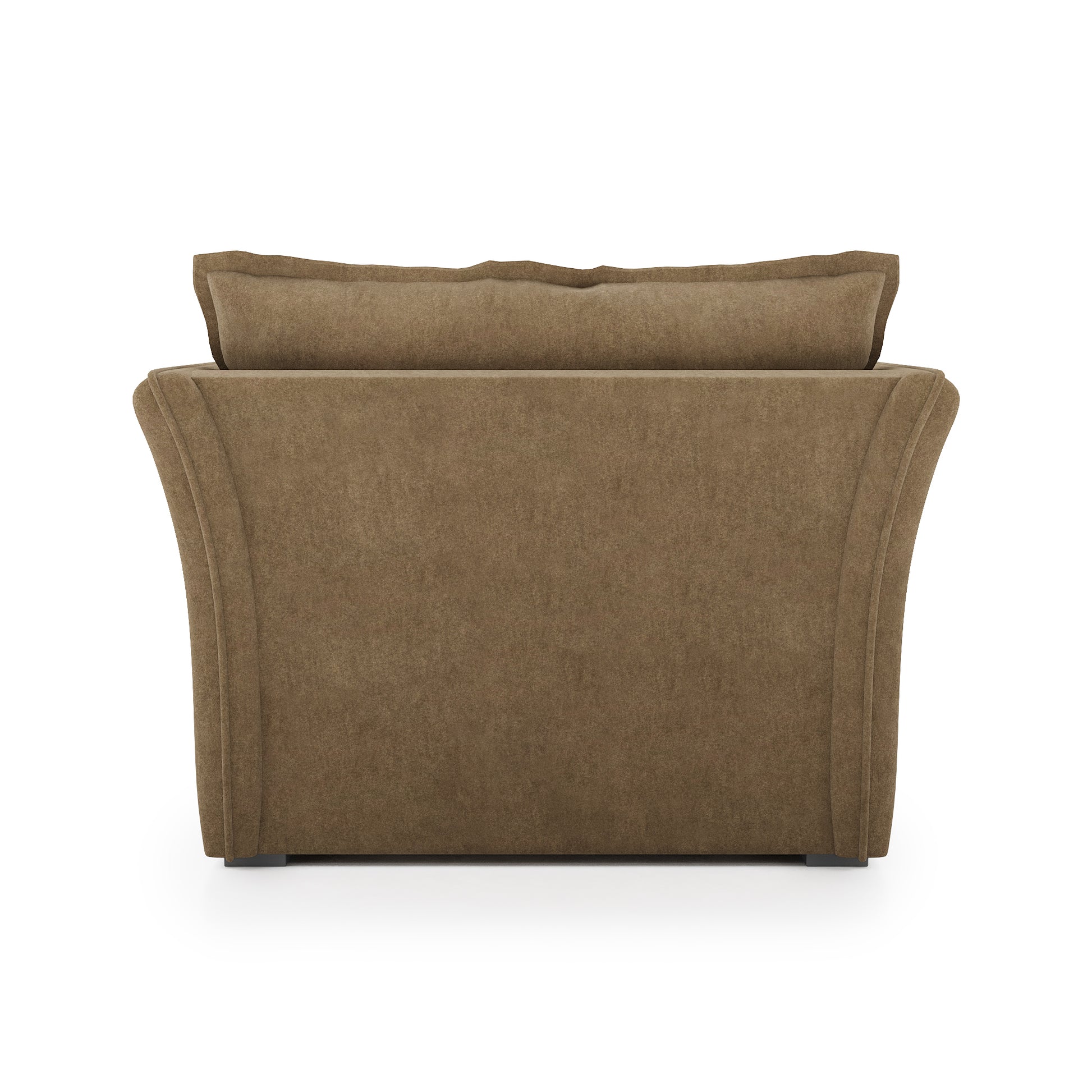 Sunday Chair camel velvet back view