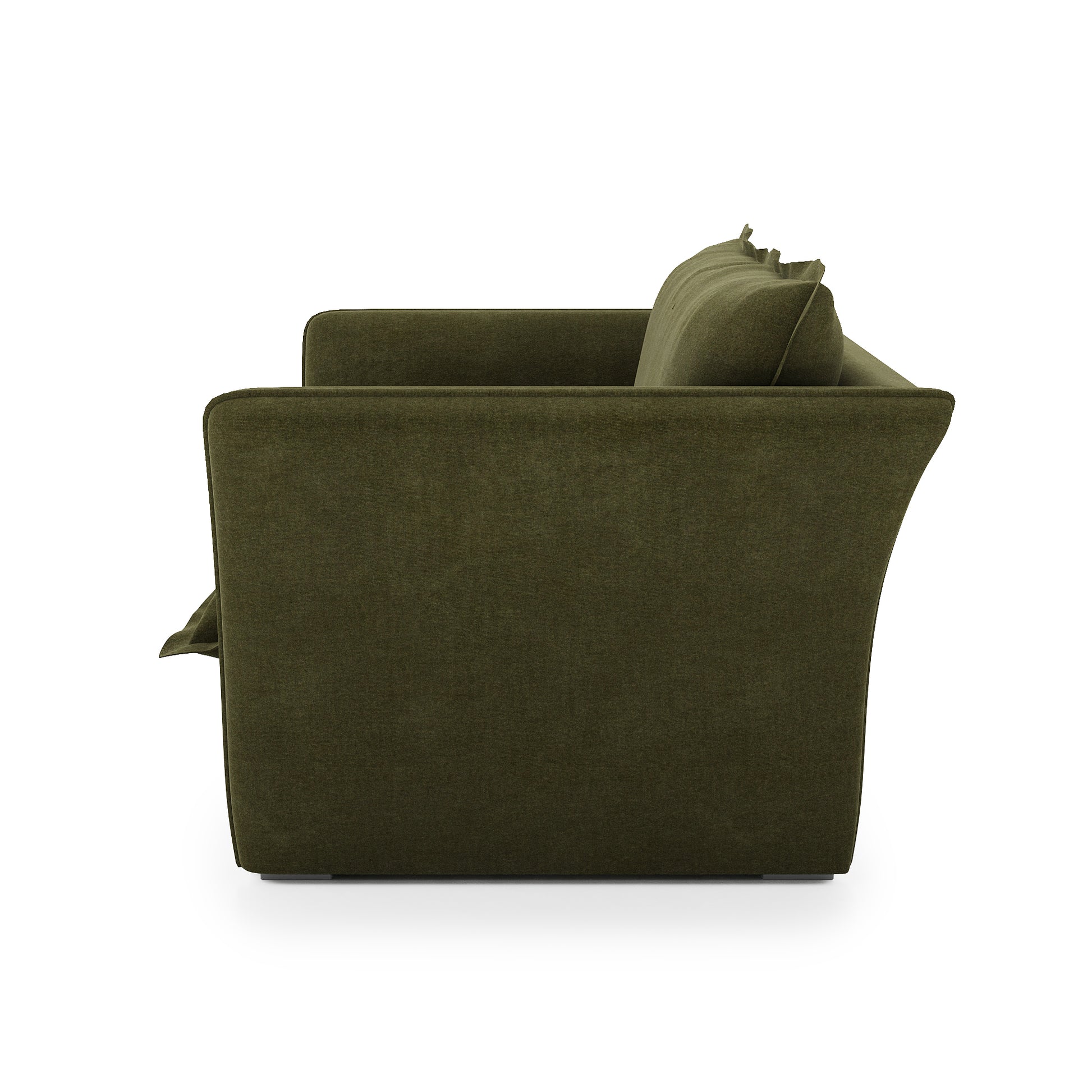 Sunday Chair forest velvet side view
