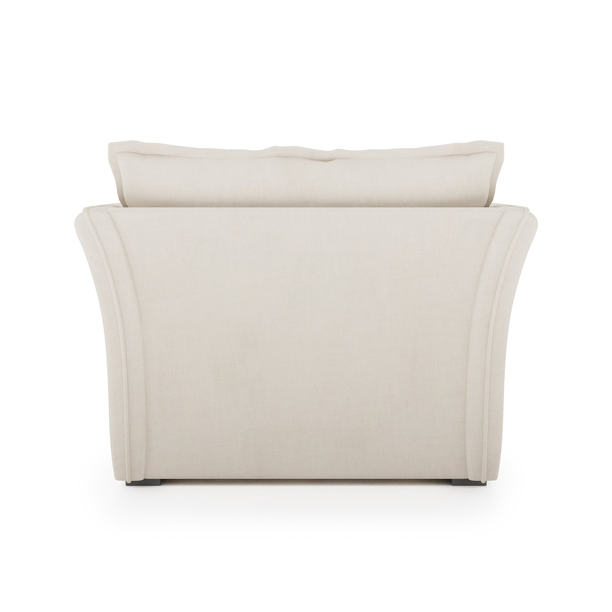 Sunday Chair ivory linen back view