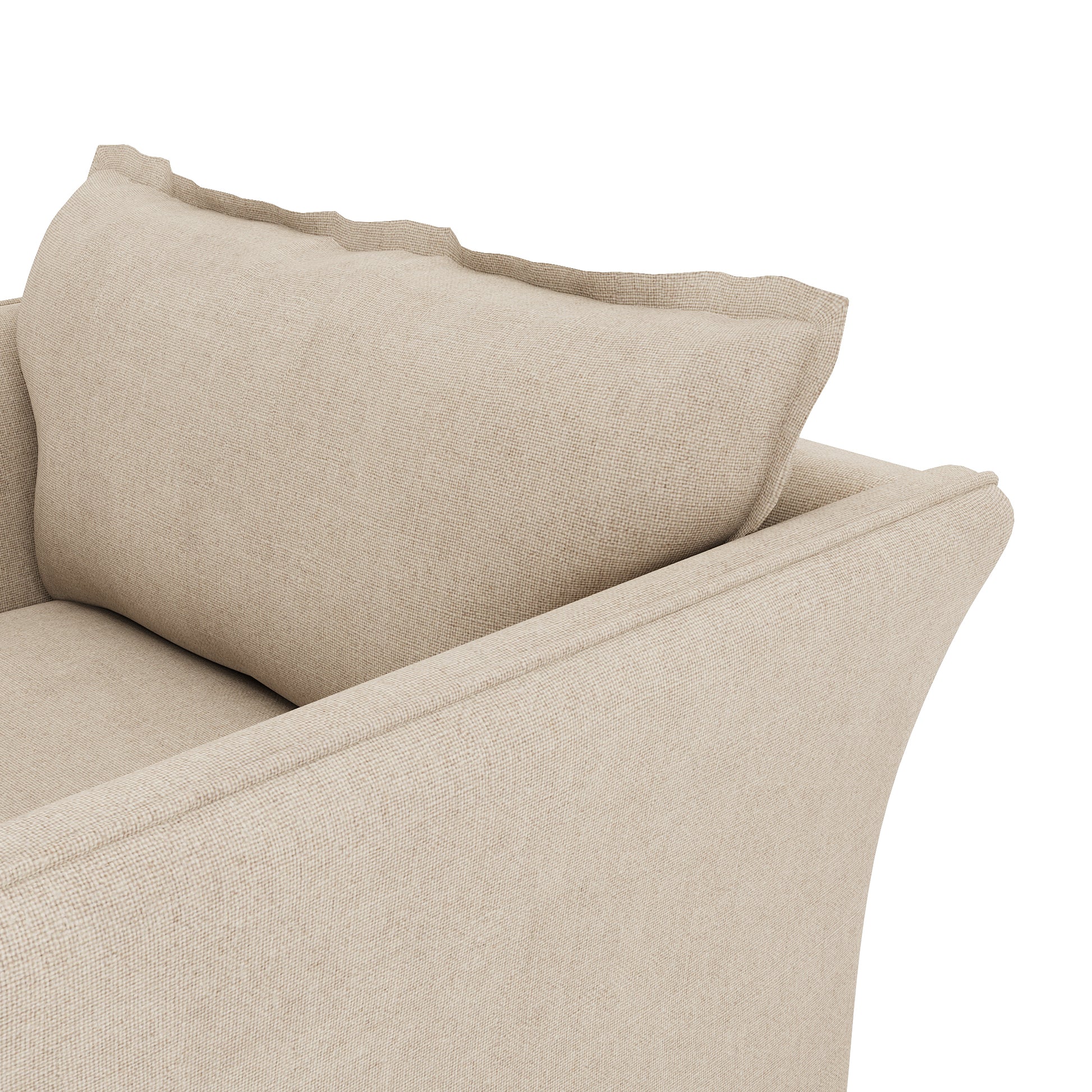 Sunday Chair natural linen close up