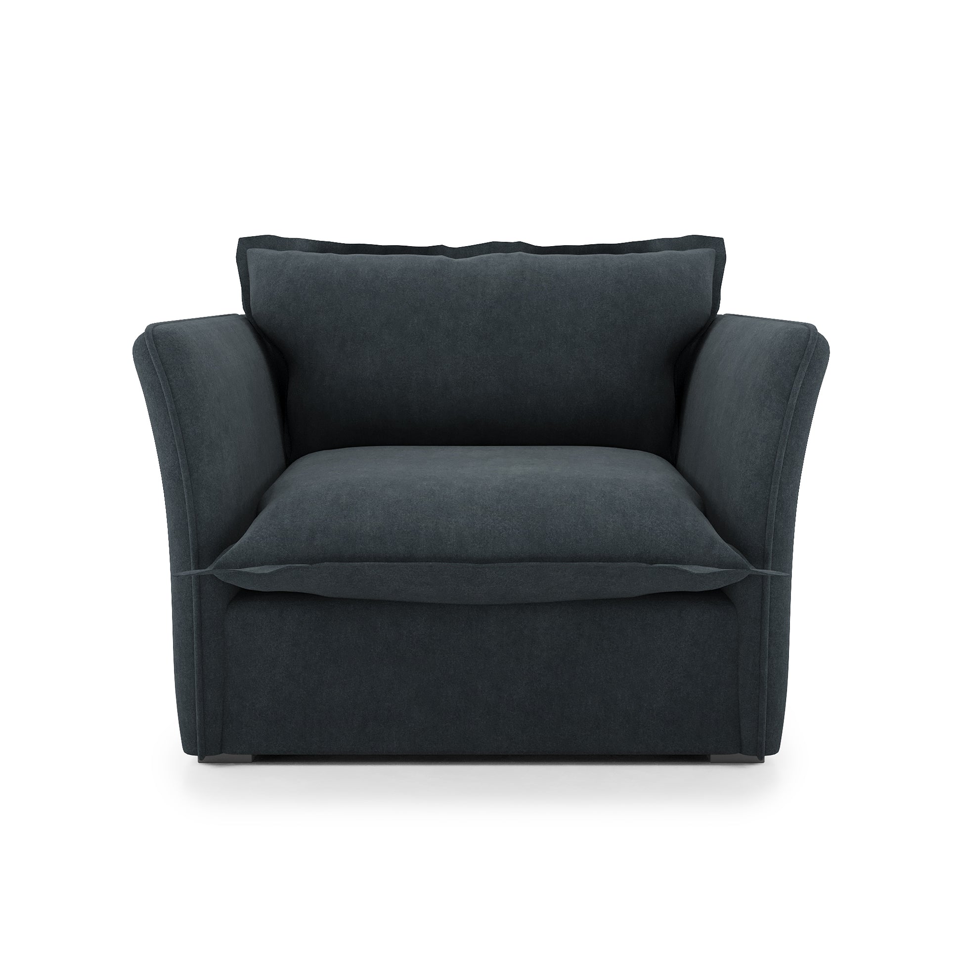 Sunday Chair inkwell velvet front view