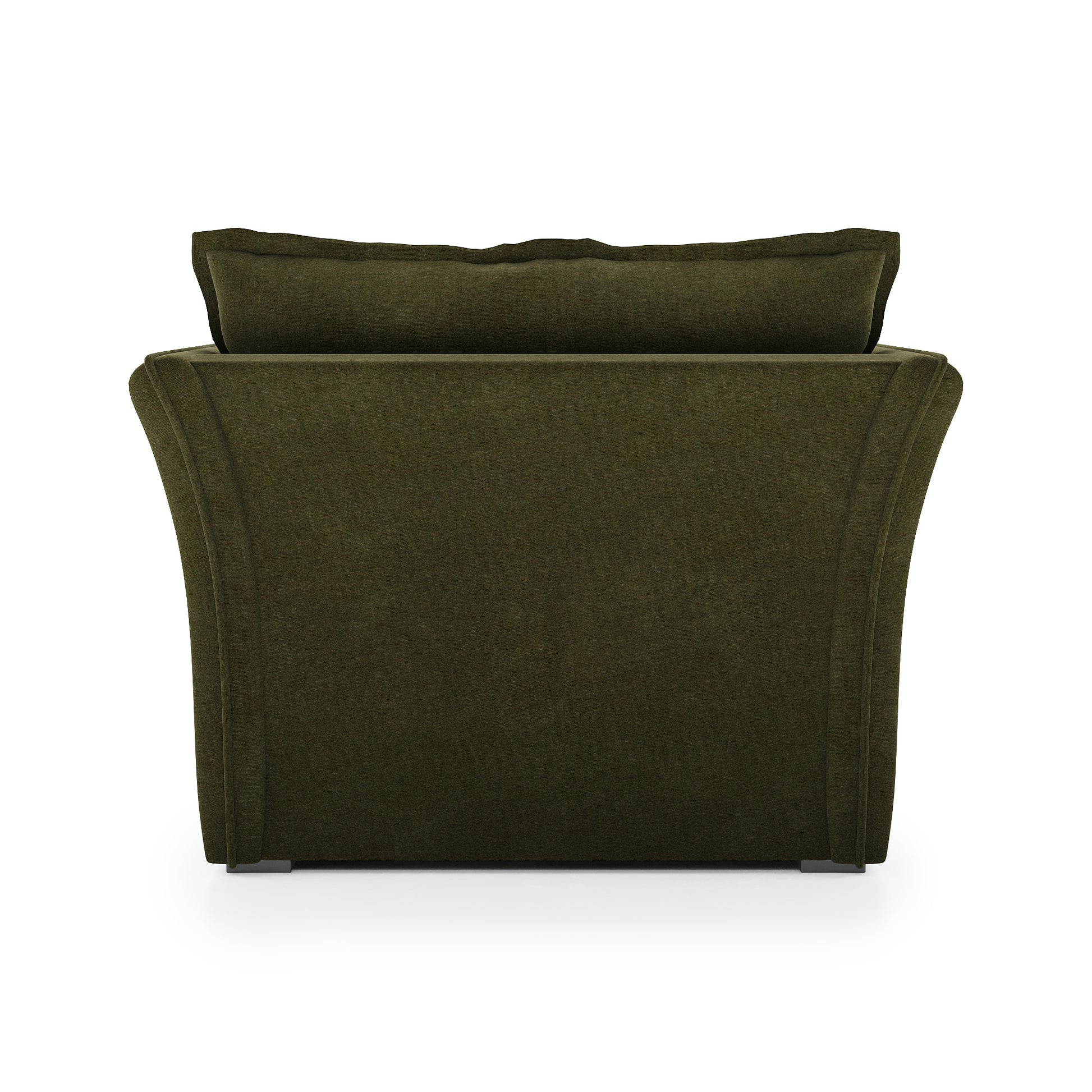 Sunday Chaise forest velvet back view