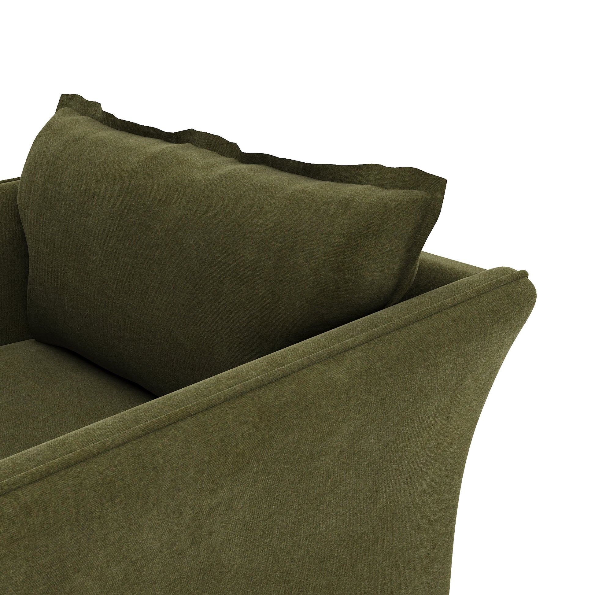 Sunday Chaise forest velvet close up
