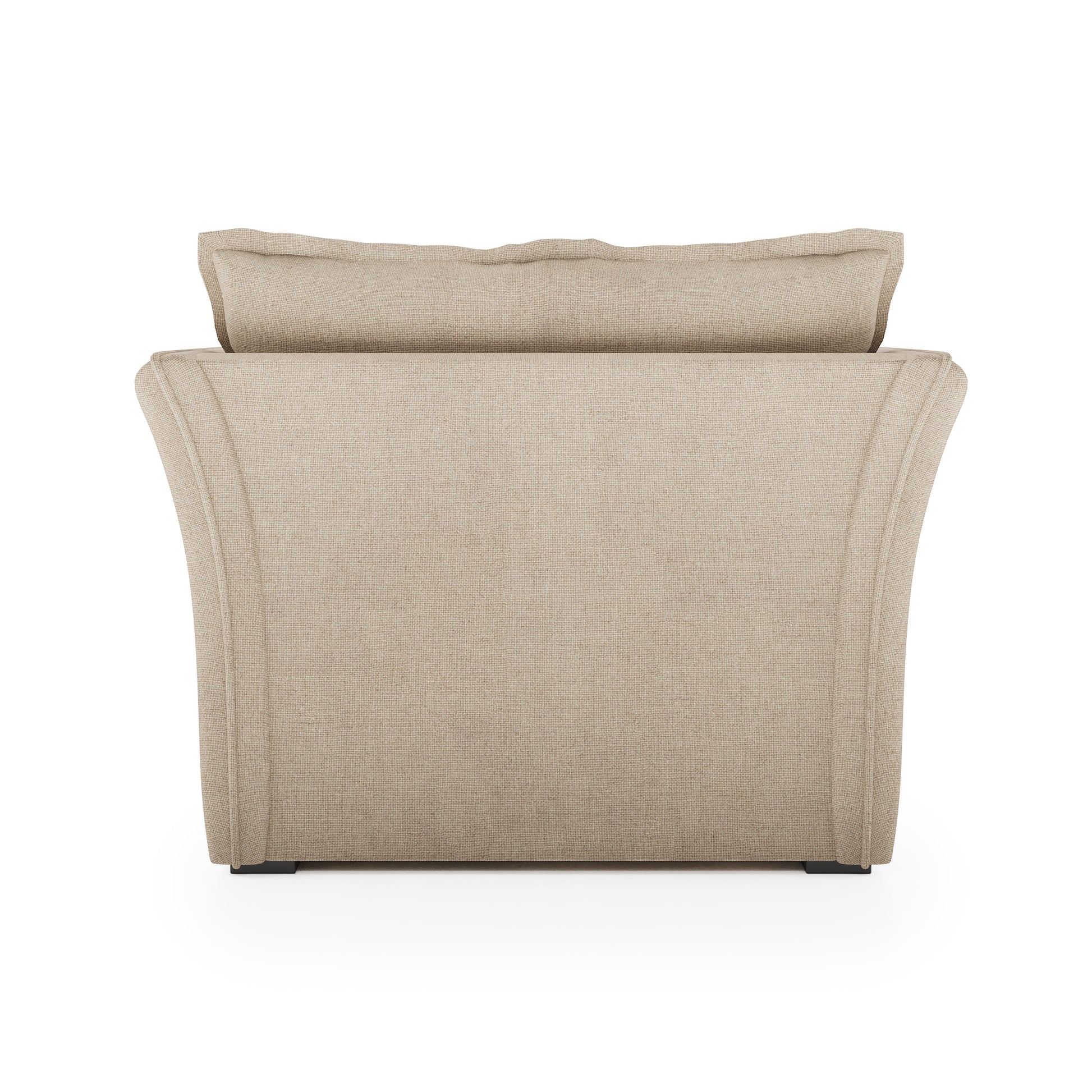 Sunday Chaise natural linen back view