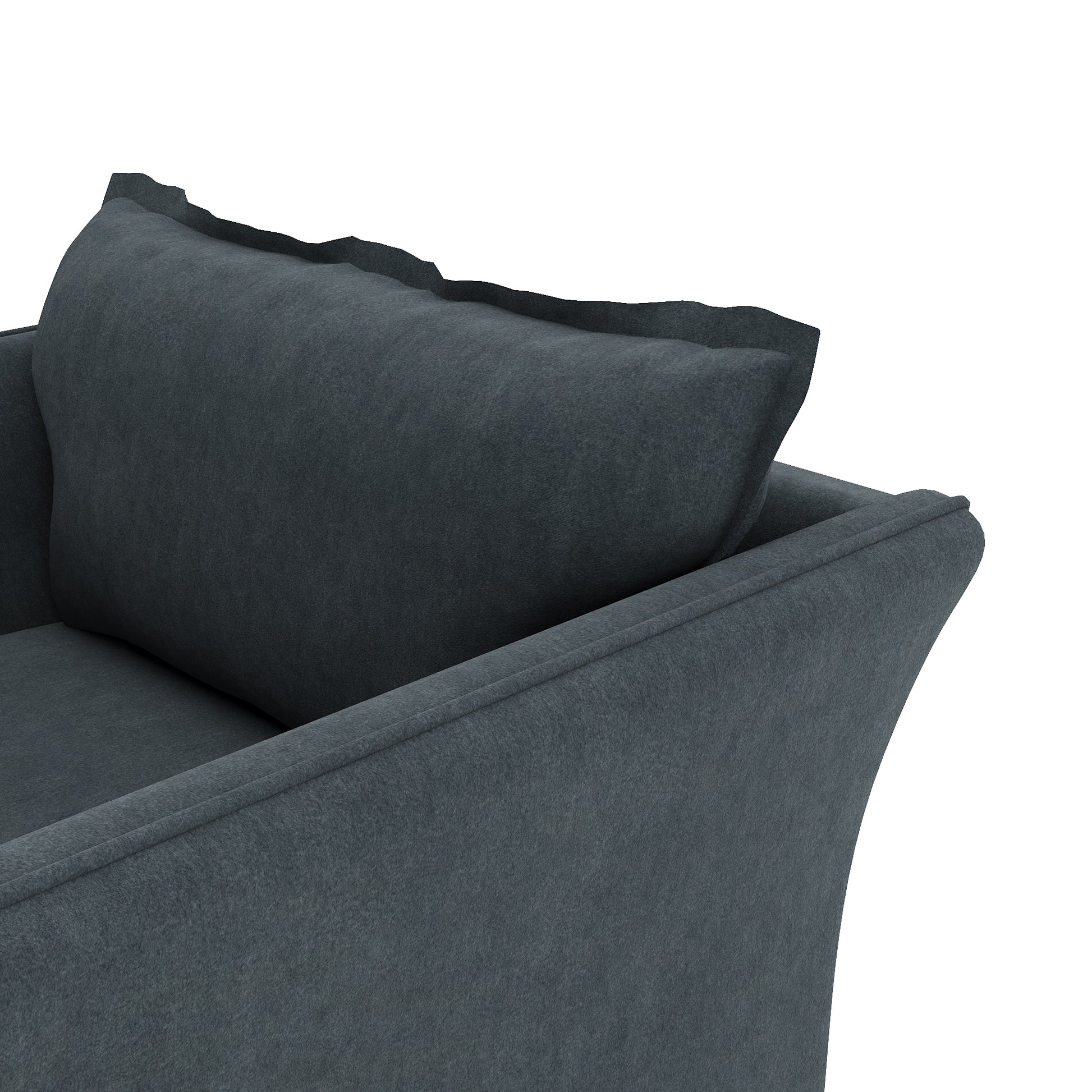 Sunday Chaise inkwell velvet close up