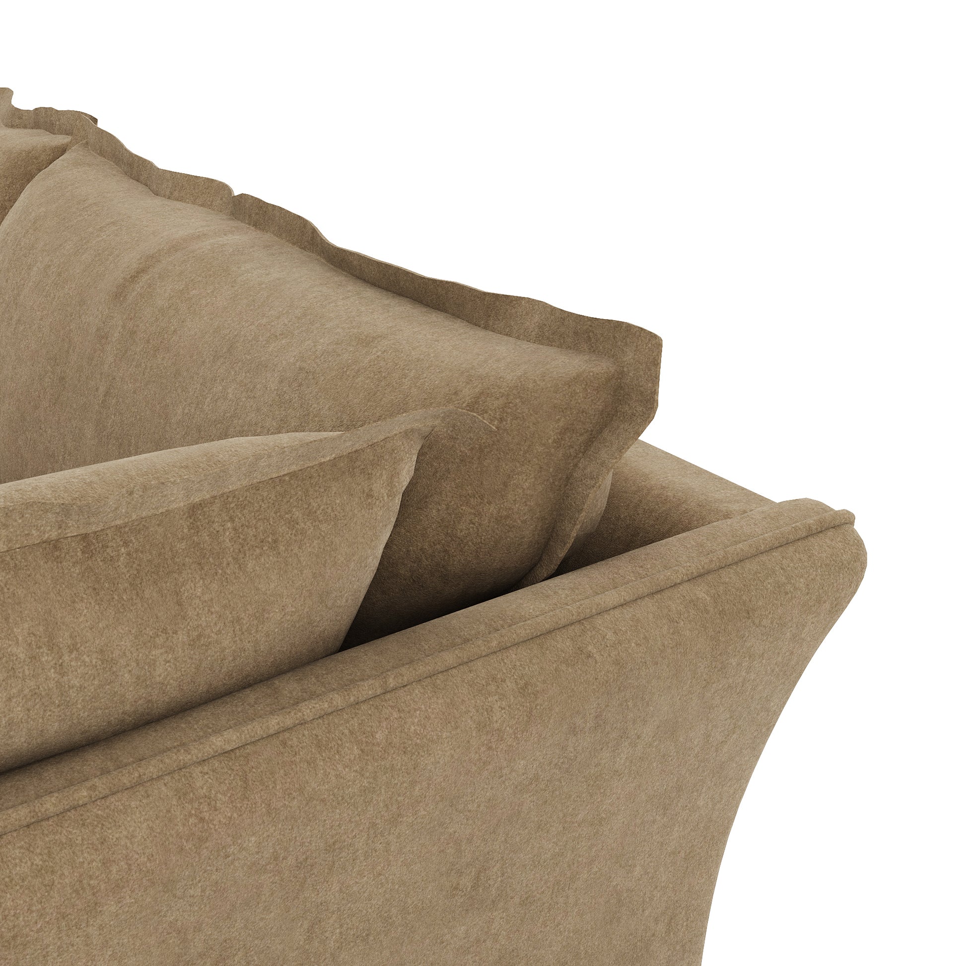 Sunday Sofa camel velvet close up