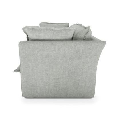 Sunday Sofa dove grey linen side view