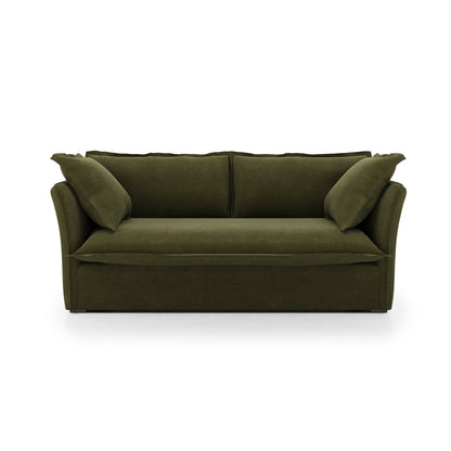 Sunday Sofa forest velvet front view