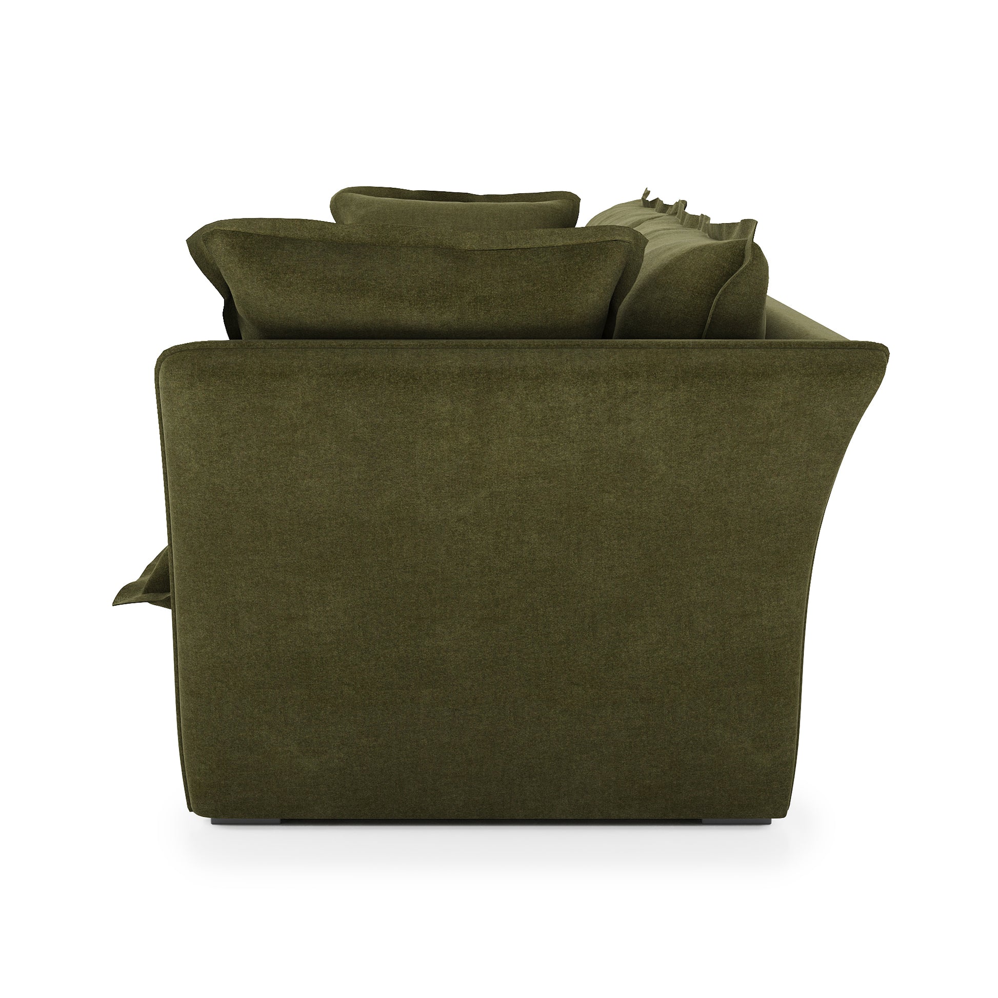 Sunday Sofa forest velvet side view