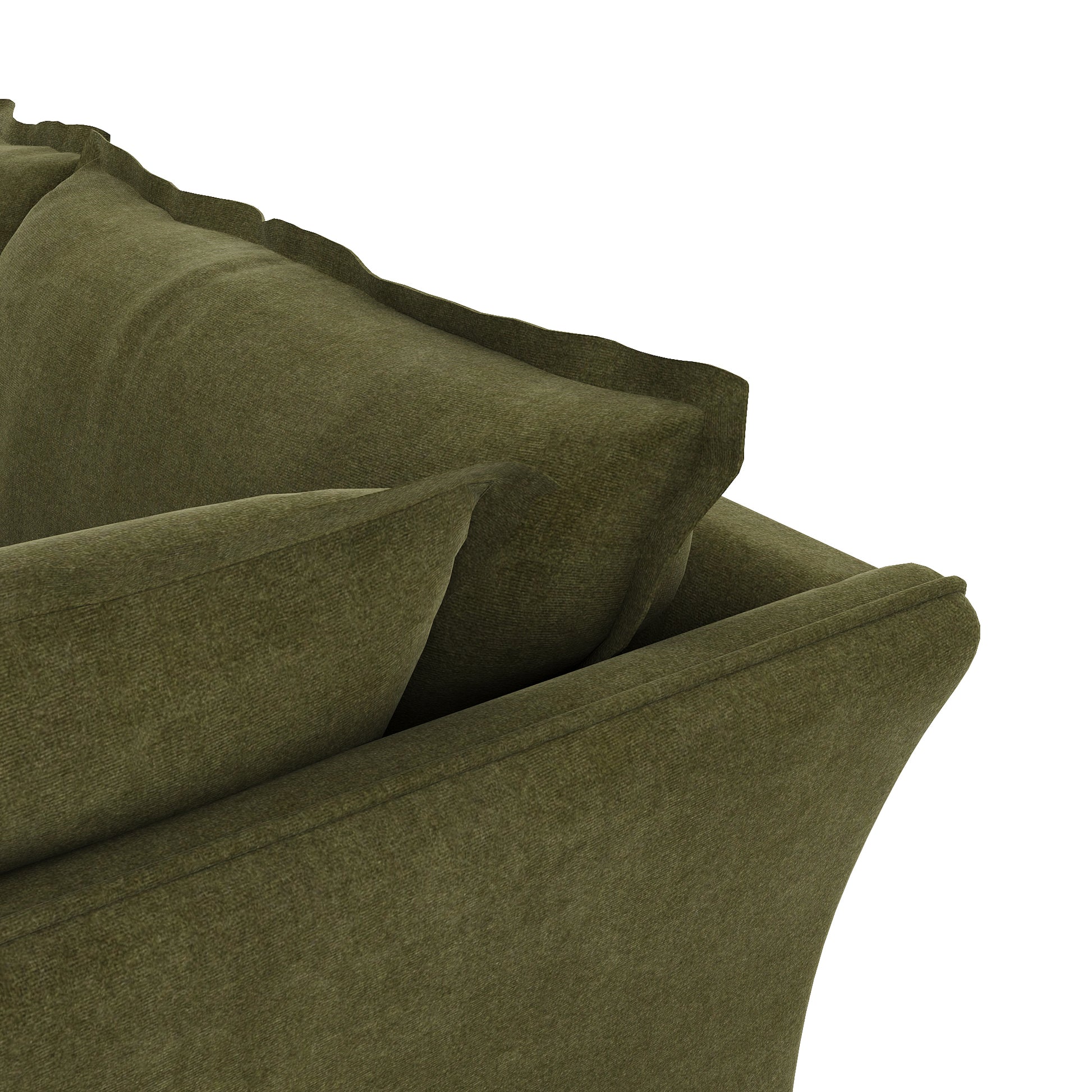 Sunday Sofa forest velvet close up