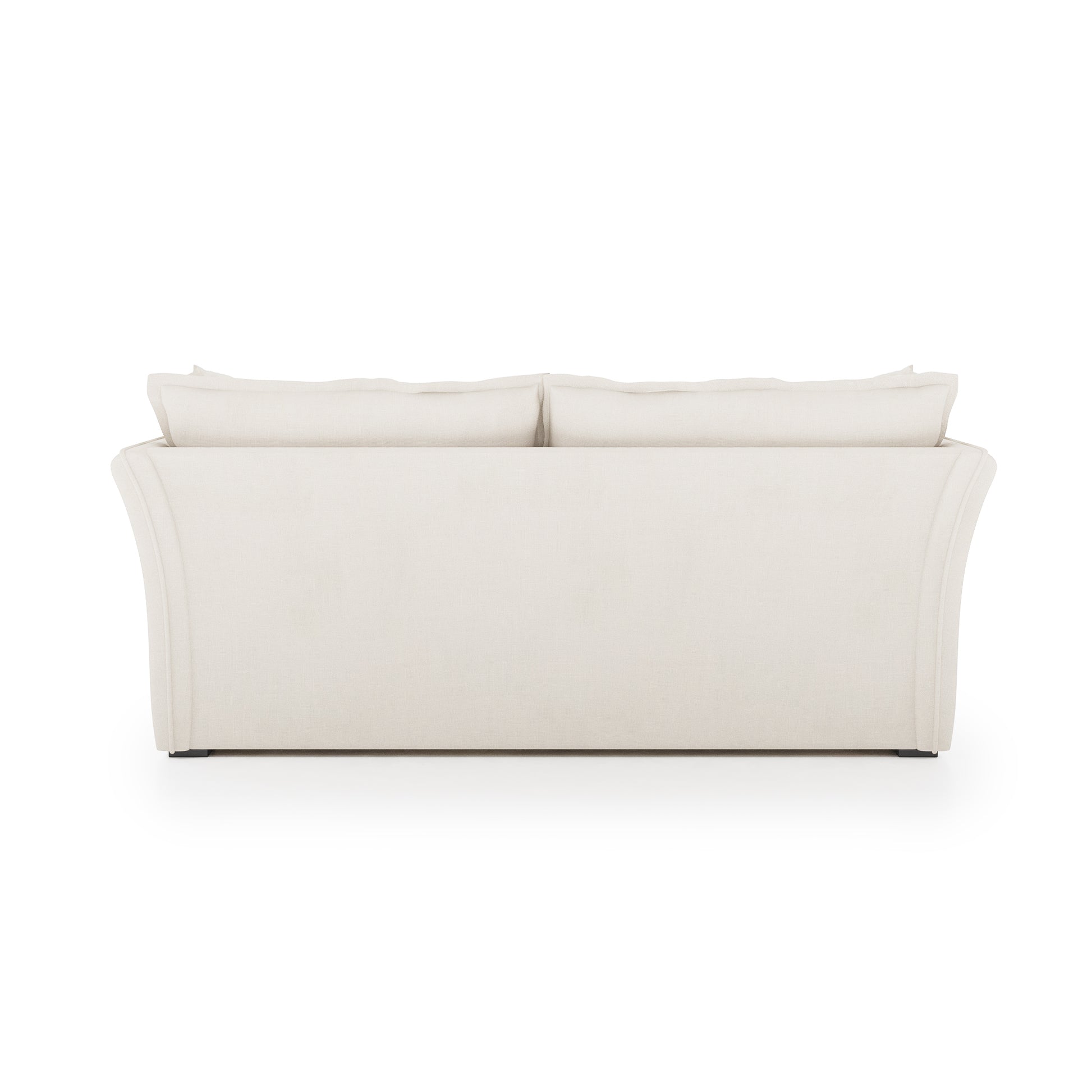 Sunday Sofa ivory linen back view