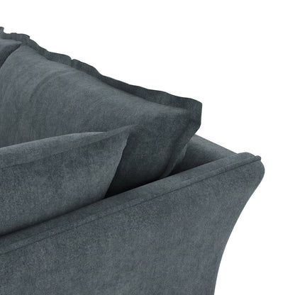 Sunday Sofa inkwell velvet close up