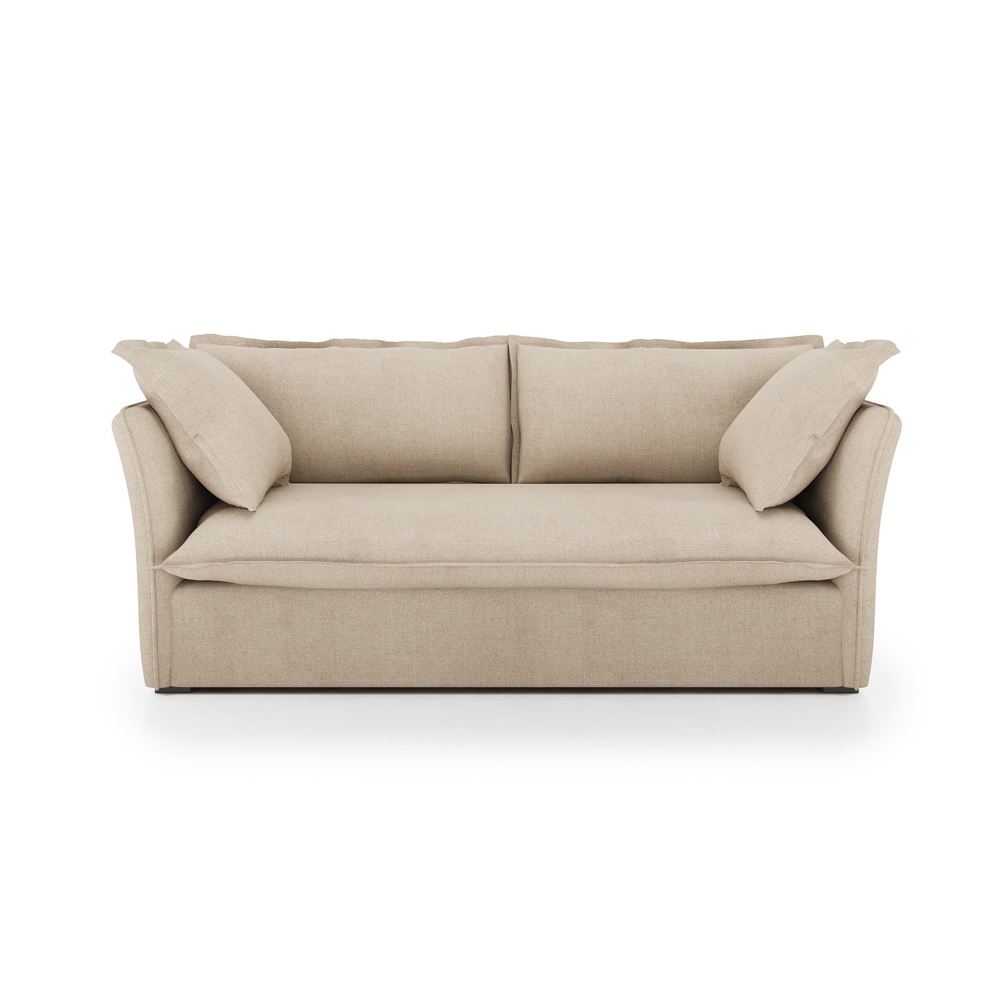 Sunday Sofa natural linen front view
