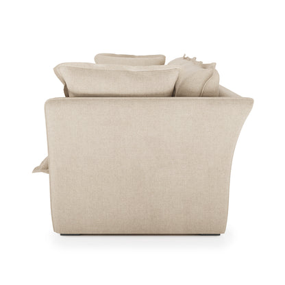 Sunday Sofa natural linen side view