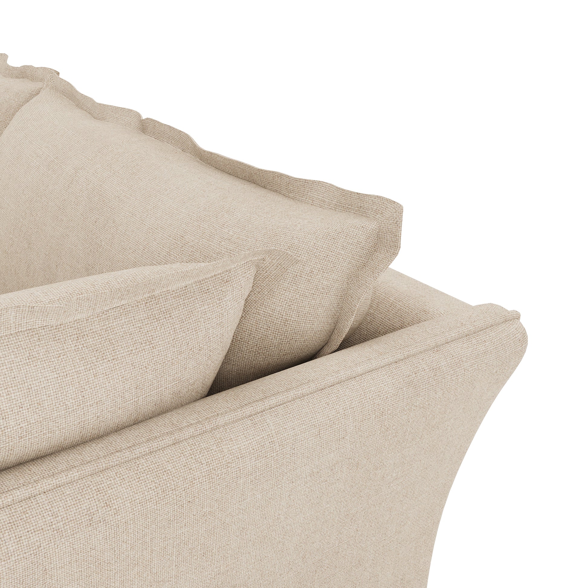 Sunday Sofa natural linen close up