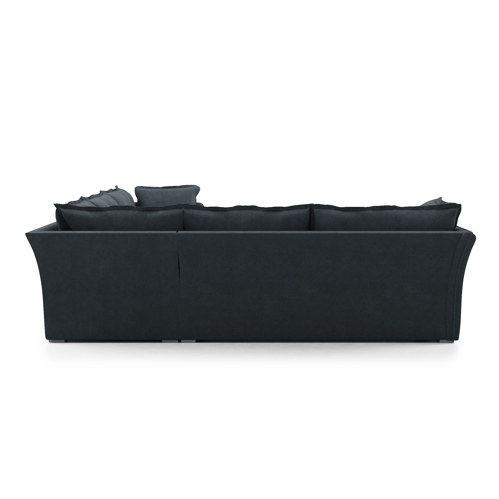 Sunday Sectional inkwell velvet back view