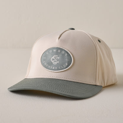 Two Tone Green Cotton Hat