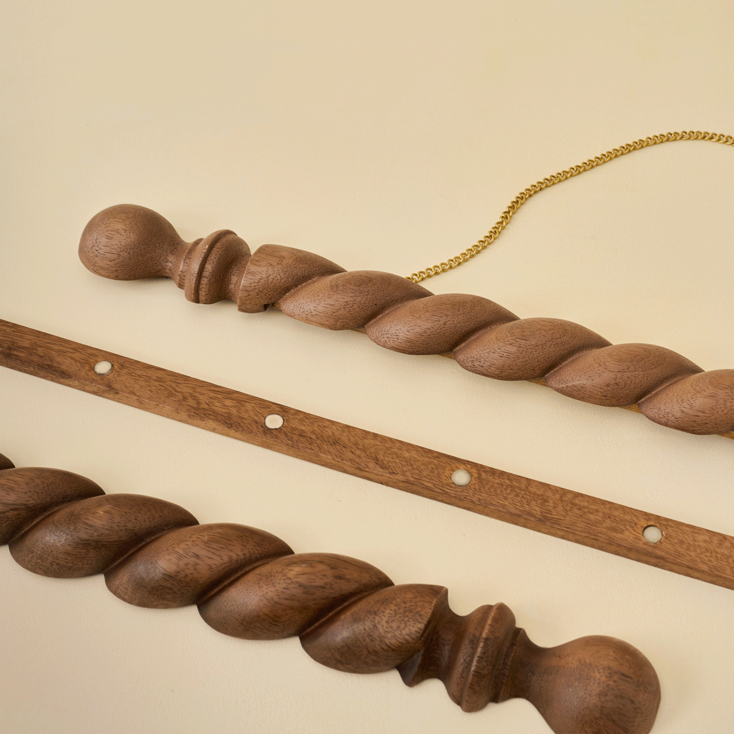 Turned Wood Poster Hanger Kit