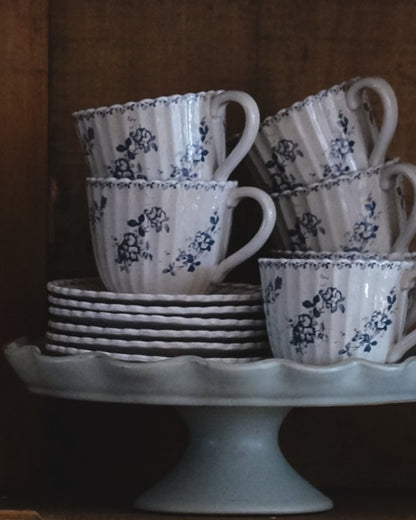 Heirloom Garden Floral Tea Cup and Saucer Set