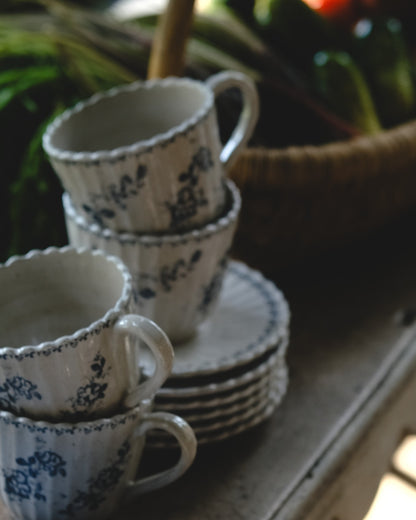 Heirloom Garden Floral Tea Cup and Saucer Set