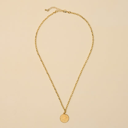 Je T'aime Brass Charm Necklace