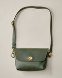 Turnlock Olive Crossbody Bag