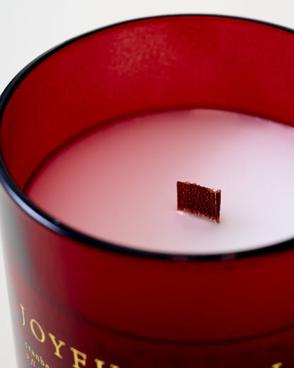 Magnolia Joyeux Noel Candle - Limited Edition close up