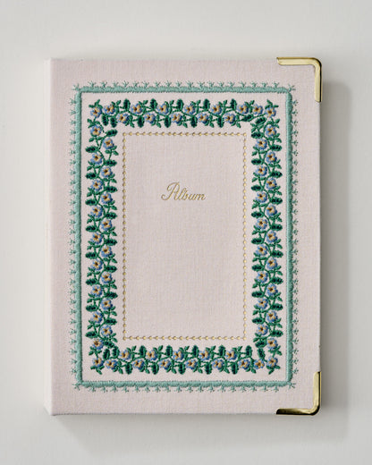 Paisley Vines Embroidered Small Photo Album