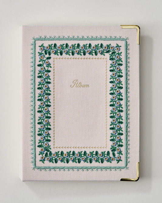 Paisley Vines Embroidered Small Photo Album