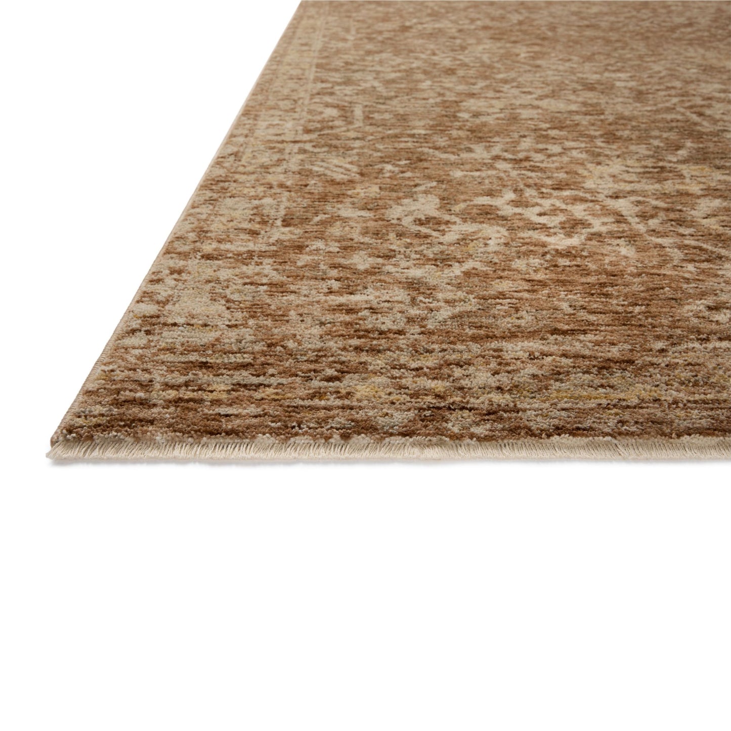 Junie Clay Natural Rug corner up close