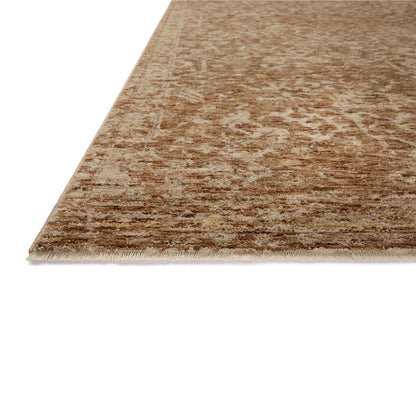 Junie Clay Natural Rug corner up close
