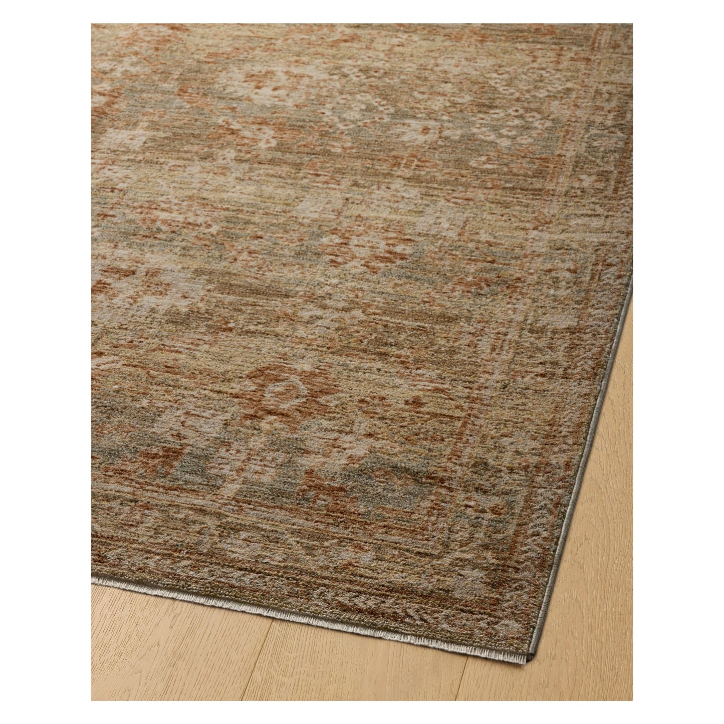 Junie Spice Multi Rug shown from a certain viewing angle