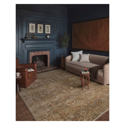 Junie Spice Multi Rug shown in living room