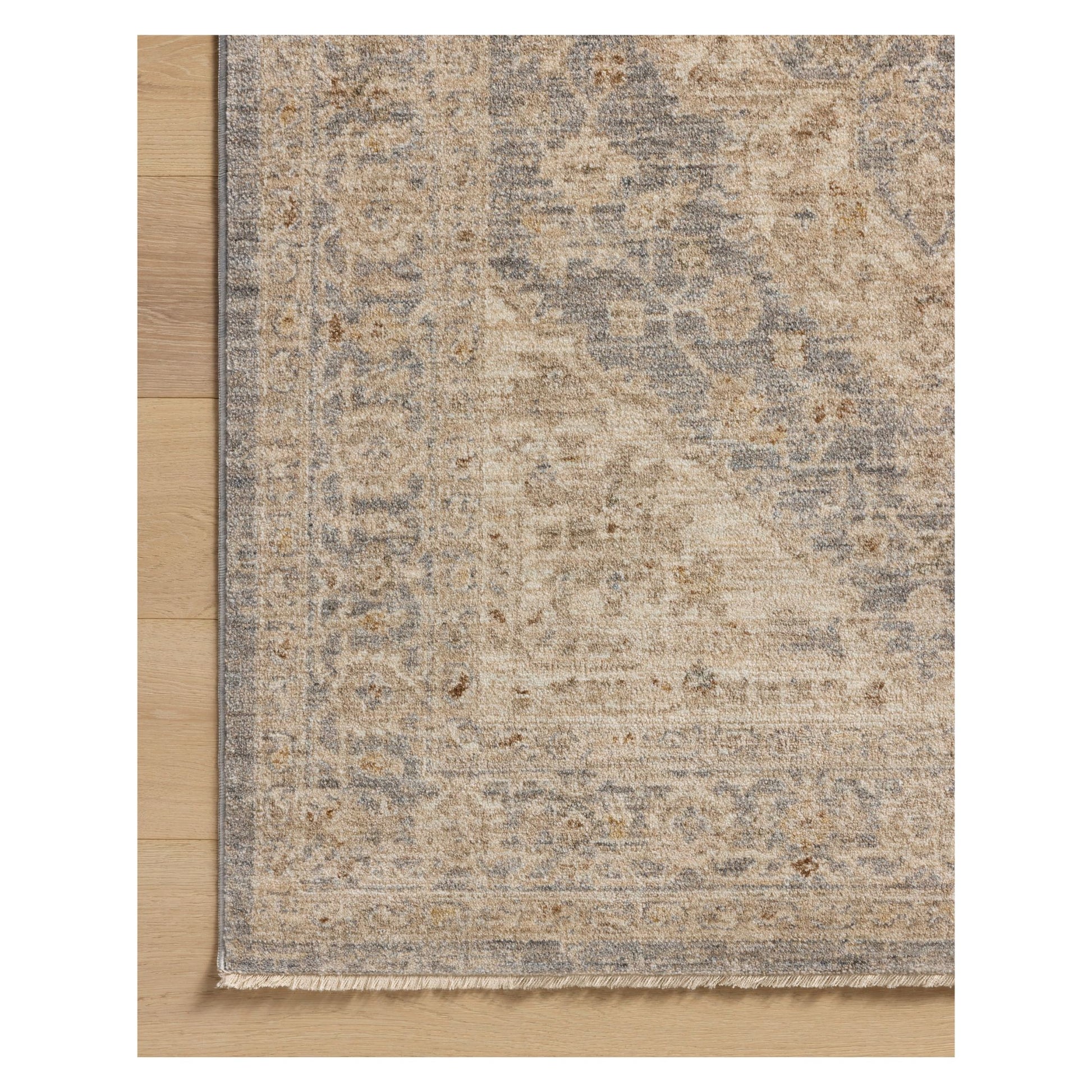 Junie Denim Natural Rug corner