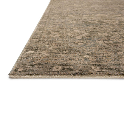 Junie Lagoon Natural Rug corner up close