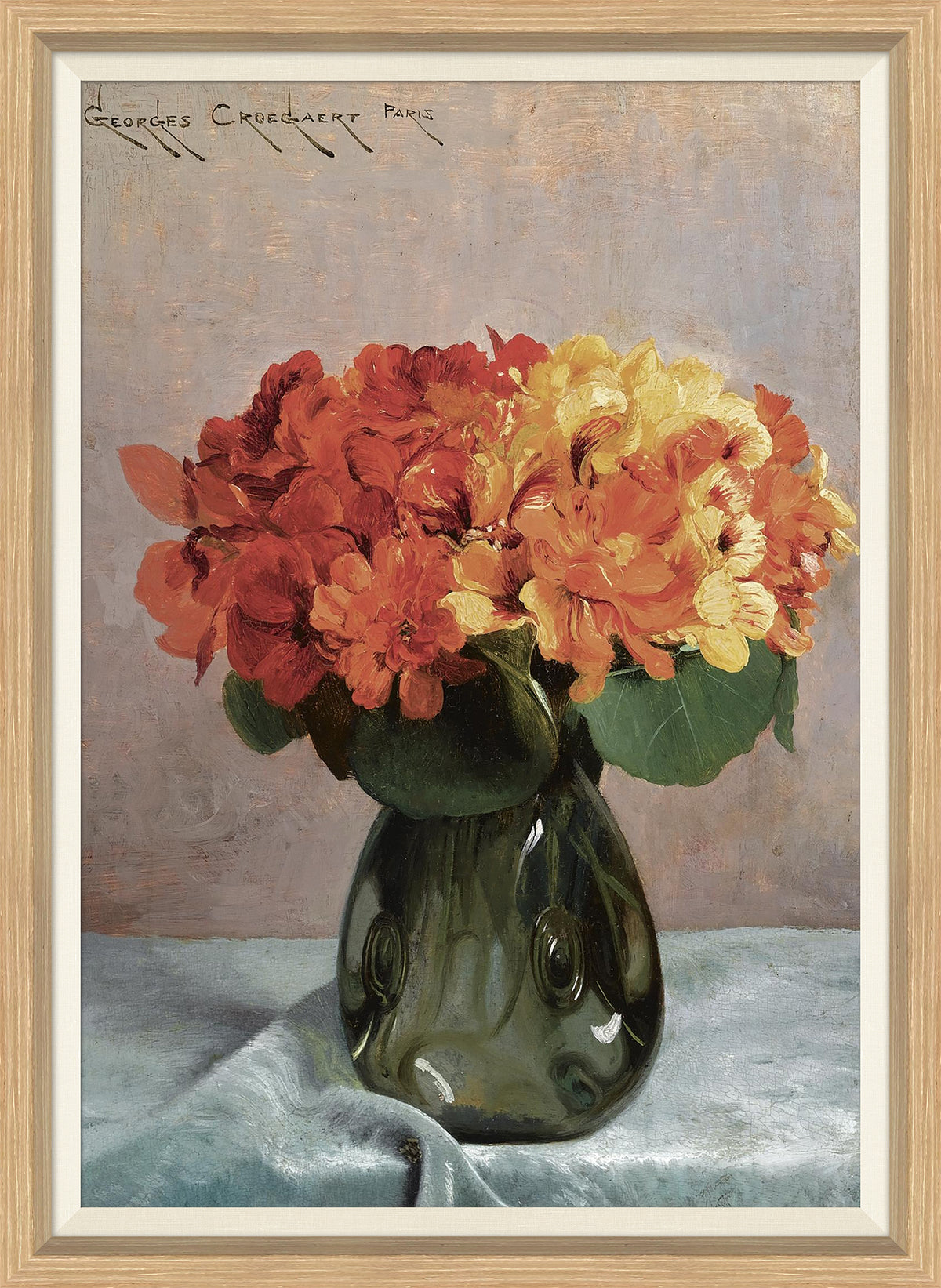 A Flower Still Life by Georges Croegaert