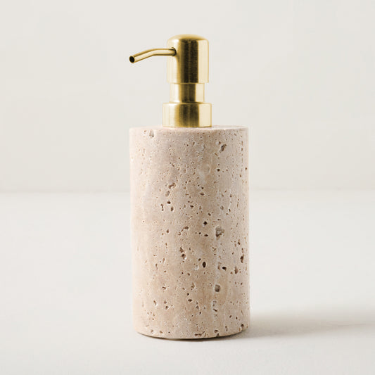 Travertine Soap Dispenser
