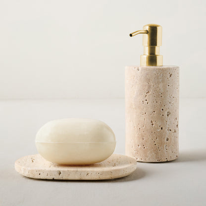Travertine Soap Dispenser