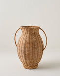 Round Rattan Vase