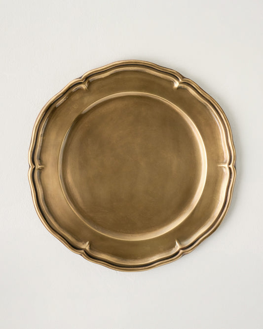 Vintage-Inspired Brass Charger