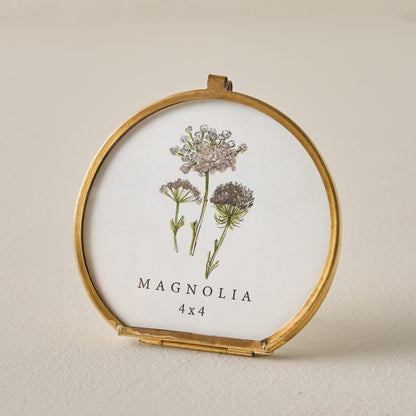 Stella Round Brass Frame