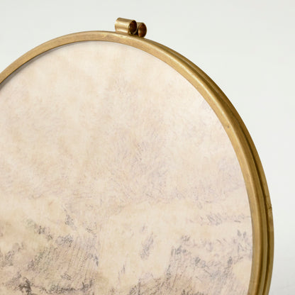 Stella Round Brass Frame up close