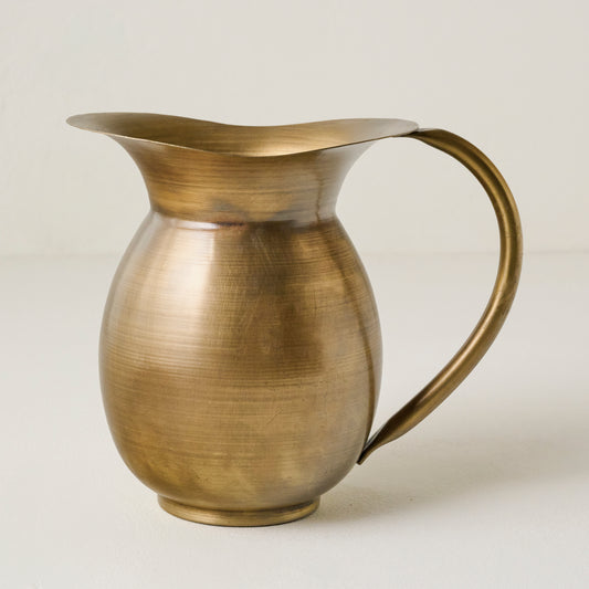 Ruthie Brass Pitcher Vase