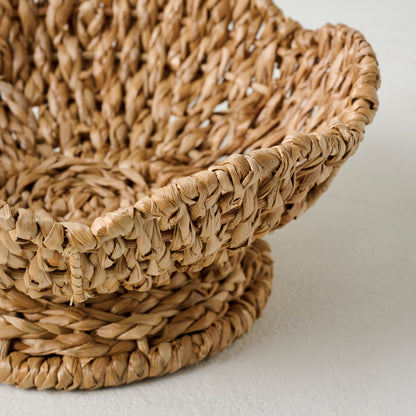 Solene Woven Scalloped Bowl up close