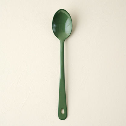 Vineyard Green Enamel Spoon