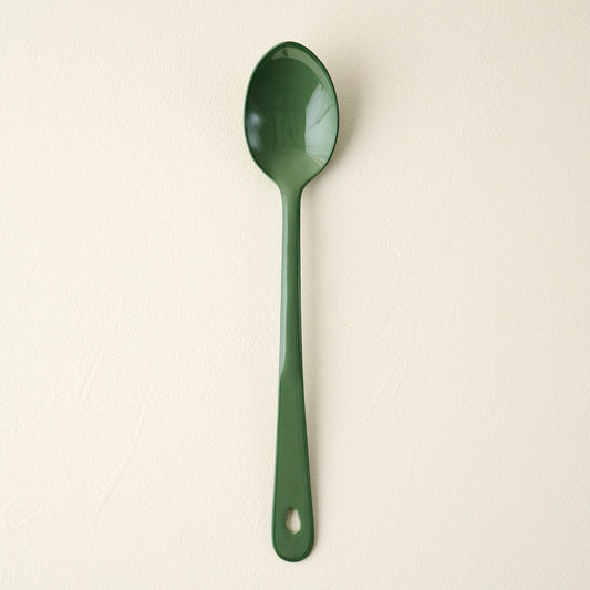 Vineyard Green Enamel Spoon