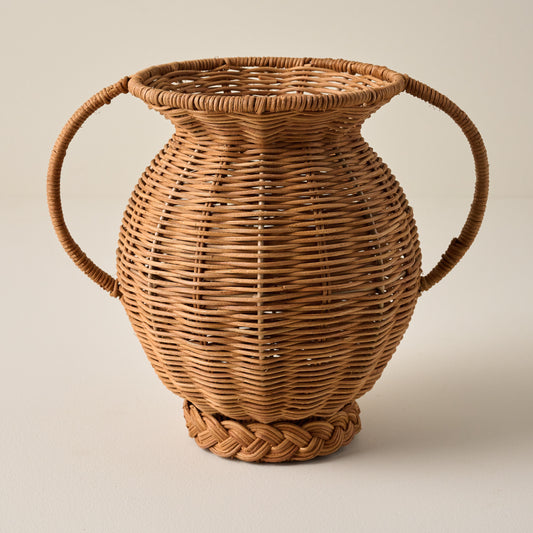 Mabel Rattan Vase