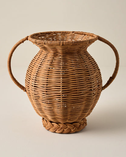 Mabel Rattan Vase