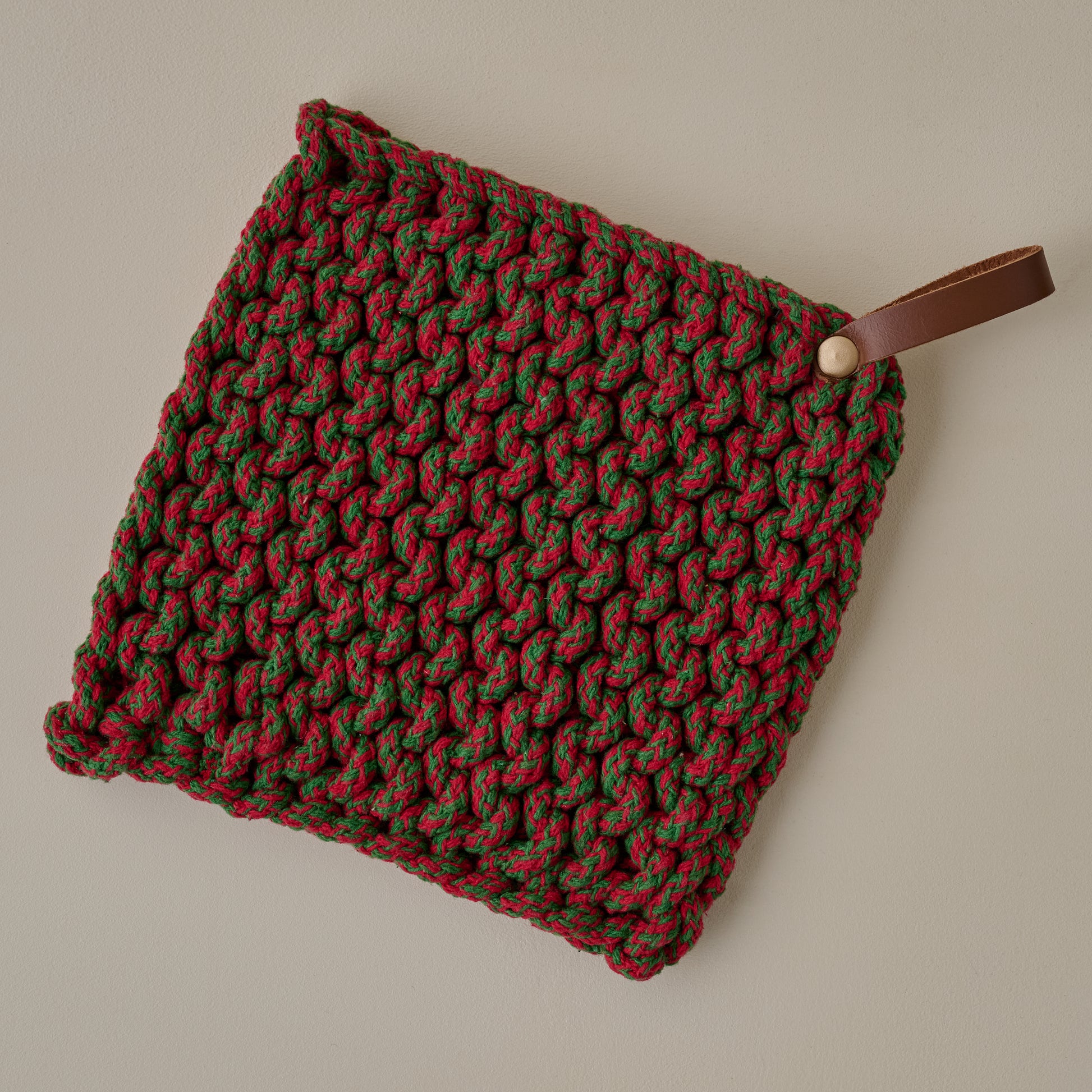 Holiday Hand Crocheted Cotton Pot Holder